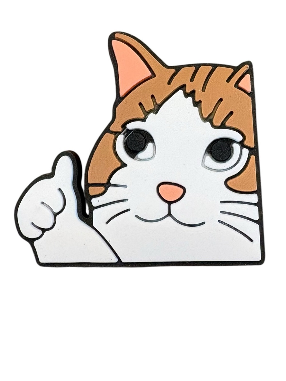 Thumbs Up Cat Meme Croc Charm